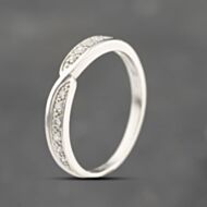 Pre-Owned 9ct White Gold 0.10ct Brilliant Cut Diamond Dress Ring 41383680