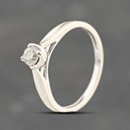 Pre-Owned 18ct White Gold 0.19ct Diamond Solitaire Ring 41383754