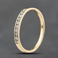 Pre-Owned 18ct Yellow Gold 0.15ct Diamond Half Eternity Ring 41383785