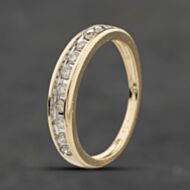 Pre-Owned Yellow Gold 0.20ct Diamond Half Eternity Ring 41384025