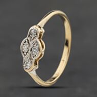 Pre-Owned Vintage Yellow Gold Diamond Four Stone Dress Ring 41384026