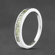 Pre-Owned 9ct White Gold Diamond Colour Treated Half Eternity Ring 41384521