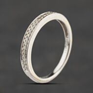 Pre-Owned 9ct White Gold 0.11ct Diamond Half Eternity Ring 41384653