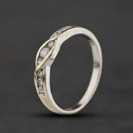 Pre-Owned 9ct White Gold 0.33ct Diamond Fancy Dress Ring 41384772