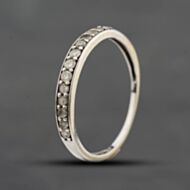 Pre-Owned White Gold Brilliant Cut Diamond Half Eternity Ring 41384857