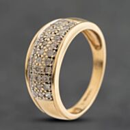 Pre-Owned 9ct Yellow Gold 0.50ct Brilliant Cut Diamond Band Ring 41384938