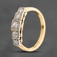 Pre-Owned Yellow Gold Brilliant Cut Diamond Half Eternity Ring 41384960