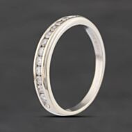 Pre-Owned 9ct White Gold 0.25ct Brilliant Cut Diamond Half Eternity Ring 41385043