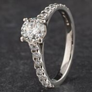 Pre-Owned Platinum 0.70ct Brilliant Cut Diamond Solitaire Ring 4148114