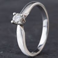 Pre-Owned Platinum 0.25ct Brilliant Cut Diamond 4 Claw Solitaire Ring 4148135
