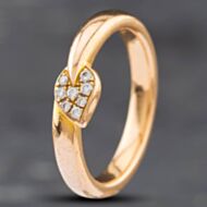 Pre-Owned 18ct Rose Gold Brilliant Cut Diamond Cluster Ring 41481548