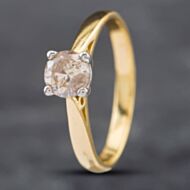 Pre-Owned 18ct Yellow Gold 0.75ct Brilliant Cut Diamond Solitaire Ring 41481578