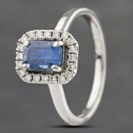 Pre-Owned Platinum Sapphire Cluster Ring 41481644