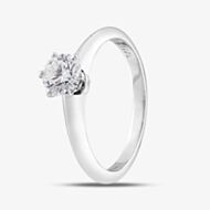 Pre-Owned Platinum 0.66ct Brilliant Cut Diamond Tiffany Solitaire Ring 41481656