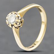 Pre-Owned 18ct Yellow Gold 0.50ct Brilliant Cut Diamond Solitaire Ring 41481679