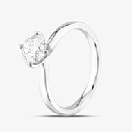 Pre-Owned Platinum Certificated 0.82ct Brilliant Cut Diamond 4 Claw Solitaire Ring 41481680