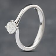 Pre-Owned Platinum 0.40ct Brilliant Cut Diamond Solitaire Ring 41481705