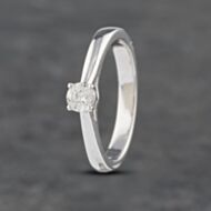 Pre-Owned Platinum 0.18ct Brilliant Cut Diamond Solitaire Ring 41481874