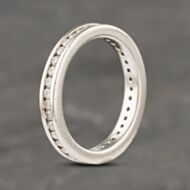 Pre-Owned Platinum 0.55ct Brilliant Cut Diamond Channel Set Full Eternity Ring 41481903