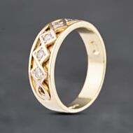 Pre-Owned 18ct Yellow Gold 0.15ct Brilliant Cut Diamond Clogau Five Stone Ring 41481960