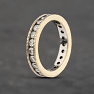 Pre-Owned 9ct Yellow Gold 1.00ct Brilliant Cut Diamond Full Eternity Ring 41481986