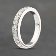 Pre-Owned 18ct White Gold 0.60ct Brilliant Cut Diamond Half Eternity Ring 41482003