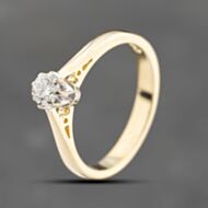 Pre-Owned 18ct Yellow Gold 0.20ct Brilliant Cut Diamond Solitaire Ring 41482011