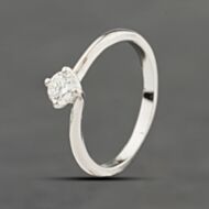 Pre-Owned Platinum 0.25ct Brilliant Cut Diamond Solitaire Ring 41482034
