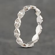 Pre-Owned Platinum 0.25ct Brilliant Cut Diamond Full Eternity Ring 41482056