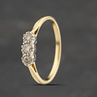 Pre-Owned 18ct Yellow Gold 0.35ct Diamond Three Stone Ring 41482133