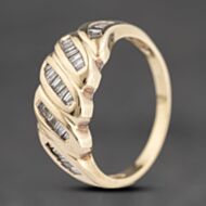Pre-Owned 18ct Yellow Gold 0.25ct Baguette Cut Diamond Dress Ring 41482141