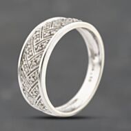 Pre-Owned 14ct White Gold 0.18ct Diamond Set Dress Ring 41482143