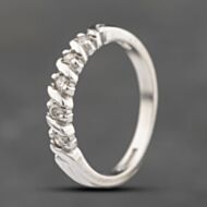 Pre-Owned 18ct White Gold 0.15ct Diamond Five Stone Ring 41482377