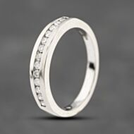 Pre-Owned 18ct White Gold 0.50ct Brilliant Cut Diamond Channel Set Half Eternity Ring 41482420