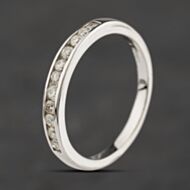 Pre-Owned 14ct White Gold 0.25ct Diamond Half Eternity Ring 41482495