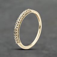 Pre-Owned 9ct Yellow Gold 0.20ct Diamond Half Eternity Ring 41482566