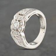 Pre-Owned Platinum 0.75ct Brilliant Cut Diamond Fancy Dress Ring 41482568