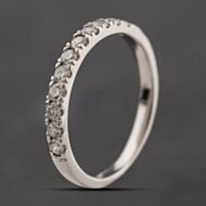 Pre-Owned Platinum 0.35ct Brilliant Cut Diamond Half Eternity Ring 41482706