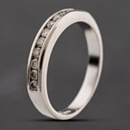 Pre-Owned Platinum 0.25ct Brilliant Cut Diamond Half Eternity Ring 41482711