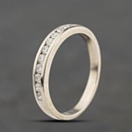Pre-Owned Platinum Diamond Channel Set Half Eternity Ring 41482798