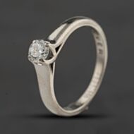 Pre-Owned Platinum Certificated 0.34ct Brilliant Cut Diamond Solitaire Ring 41482971
