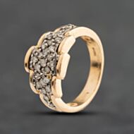 Pre-Owned 9ct Yellow Gold 0.50ct Brilliant Cut Diamond Dress Ring 41483053