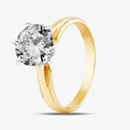 Pre-Owned 14ct Yellow Gold 2.07ct Brilliant Cut Diamond Solitaire Ring 4148798