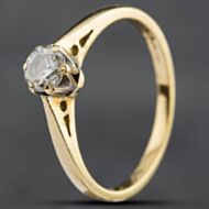 Pre-Owned 18ct Yellow Gold 0.25ct Diamond Solitaire Ring 4148801
