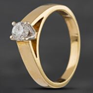 Pre-Owned 18ct Yellow Gold Brilliant Cut Diamond Solitaire Ring 4148803