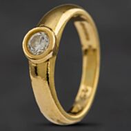 Pre-Owned 18ct Yellow Gold Brilliant Cut Diamond Solitaire Ring 4148861