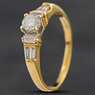 Pre-Owned 18ct Yellow Gold 0.33ct Diamond Shoulders Ring 4148862