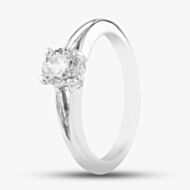 Pre-Owned Platinum 0.71ct Brilliant Cut Diamond Solitaire Ring 4148916