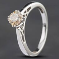 Pre-Owned 18ct White Gold 0.50ct Diamond Solitaire Ring 4148932