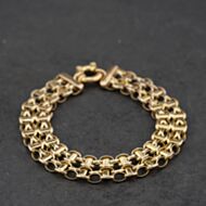 Pre-Owned 9ct Yellow Gold Fancy 7.5 Inch Gate Bracelet 41531082